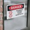 Signmission No Smoking Or Open Flames Within 50 Feet Danger Sign, Vinyl Decal, 5in W x 3.5in L, 2PK OS-2PACK-DS-D-35-L-1477 - alternate 2